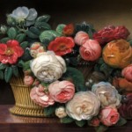84 Still Life with Roses in Basket 安孫子香